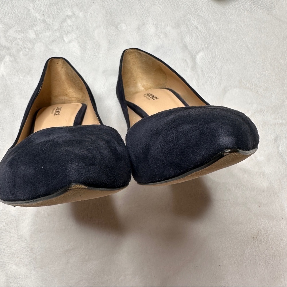 L'Agence Eloise Suede Leather Pumps Heels in Navy Blue Women's EU 39.5/ US 9.5 - Picture 5 of 13